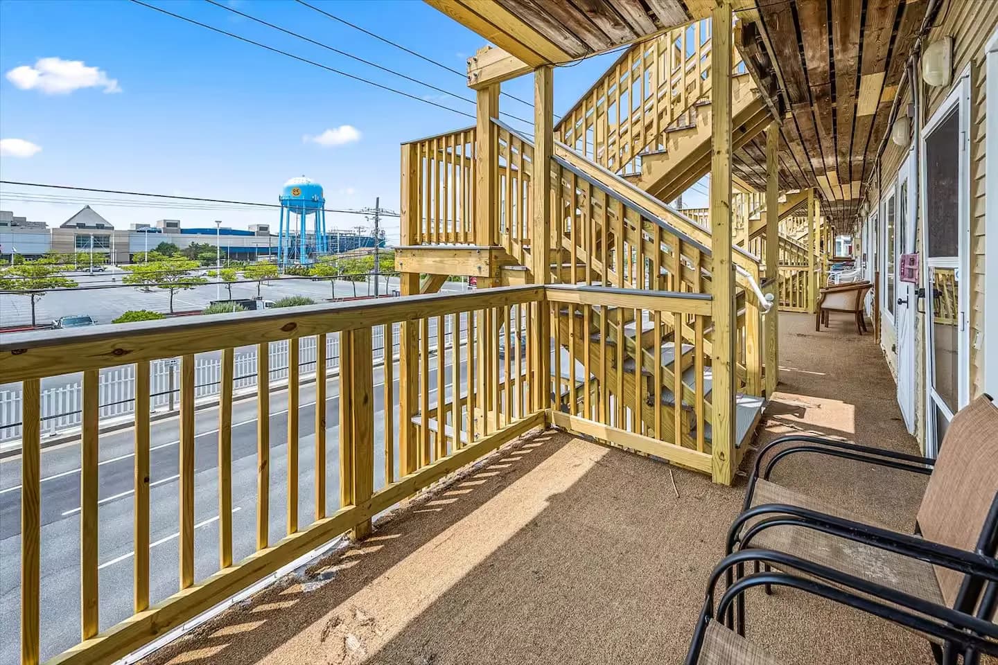 Covered deck overlooking Coastal Highway